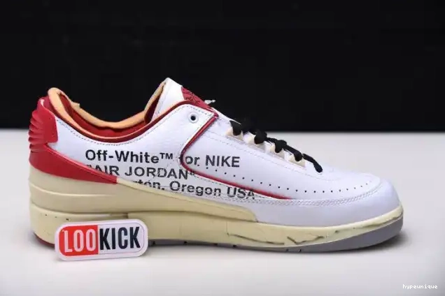 HYPE Retro Off-White Red Jordan White Low 2 SP DJ4375-106 0624